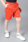 One Friday Kids Boys Red Cotton Shorts