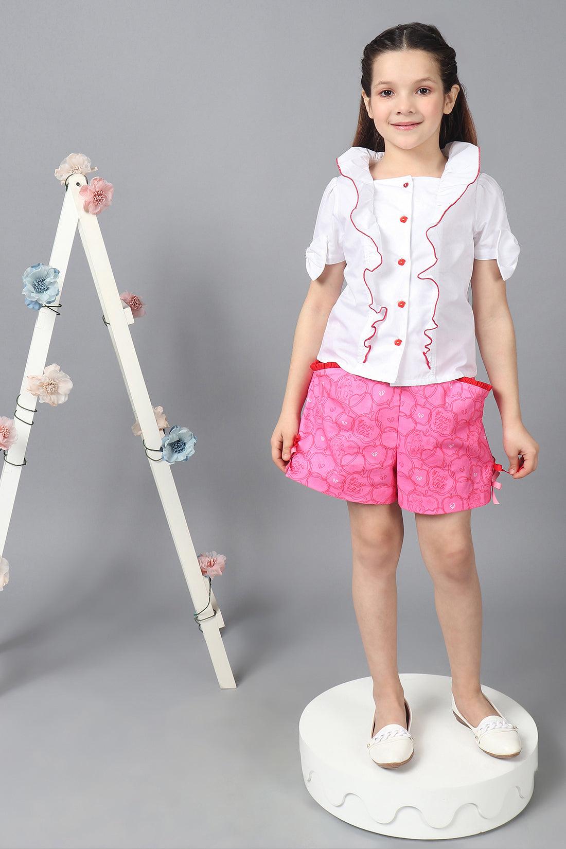 One Friday Kids Girls Disney Snow White Printed Embellished Shirt Top - One Friday World