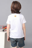 One Friday Kids Boys Disney's Lion King Printed Round Neck White T-Shirt - One Friday World