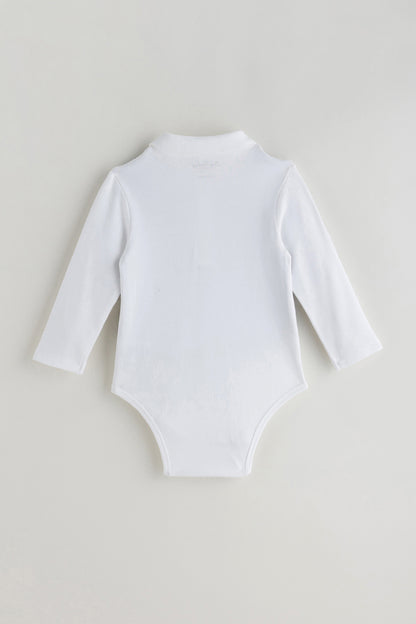 Baby Boys Grey Romper With Waistcoat