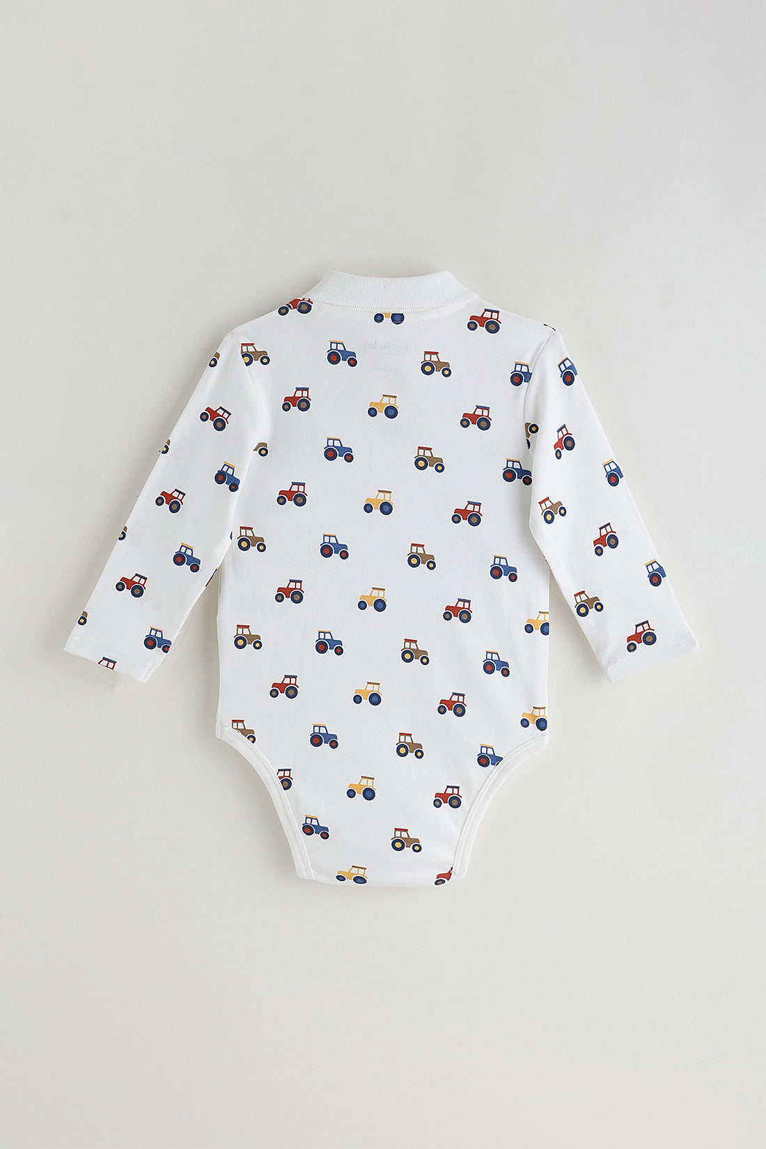 Kids Boys White Regular Full Sleeve Printed Romper By One Friday