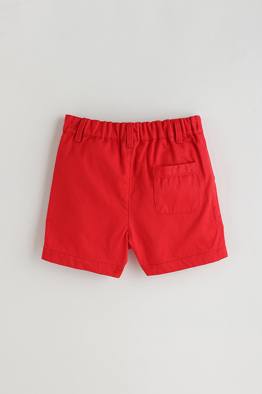 Kids Boys Red Regular Solid Shorts by One Friday