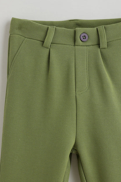 Kids Boys White & Green Short Sleeve Clothing Set By One Friday