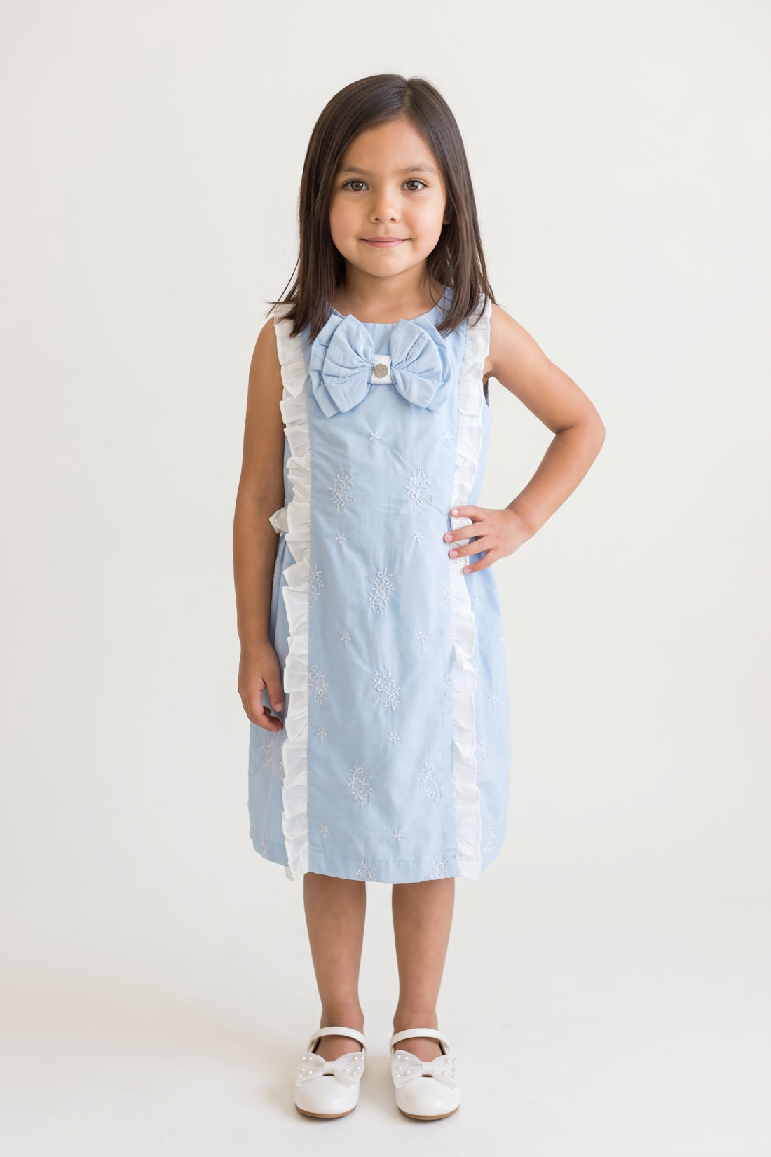 Blue Satin Cap Sleeve Zip Dress