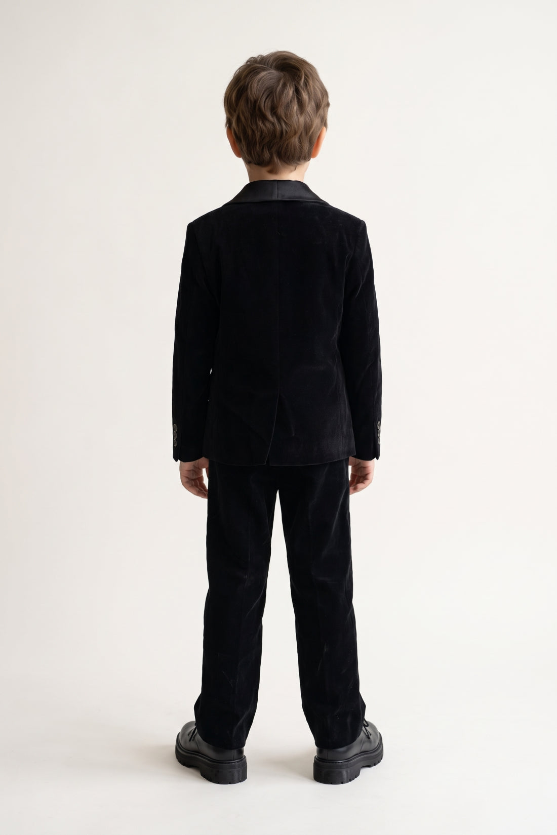 Boys Wine Cotton Satin Regular Fit Shirt