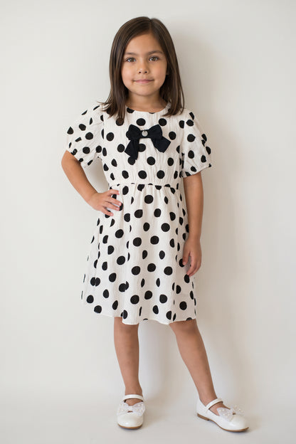 Multi Chiffon Print Button Front Half Sleeve Dress