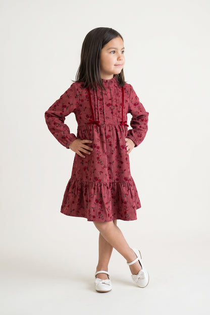 Multi Printed Polyester Full Sleeve Dress