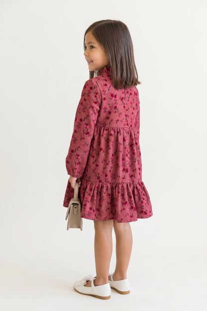 Multi Printed Polyester Full Sleeve Dress