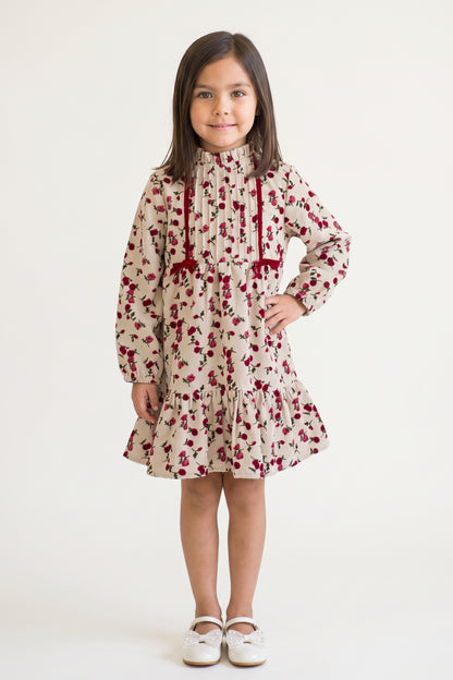 Multi Printed Polyester Classic Full Sleeve Dress
