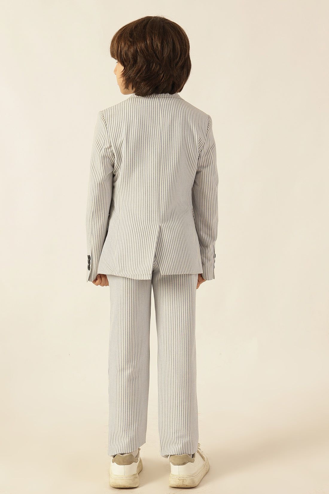 Boys Blue Seersucker Blazer