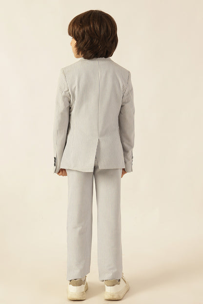 Boys Blue Seersucker Blazer