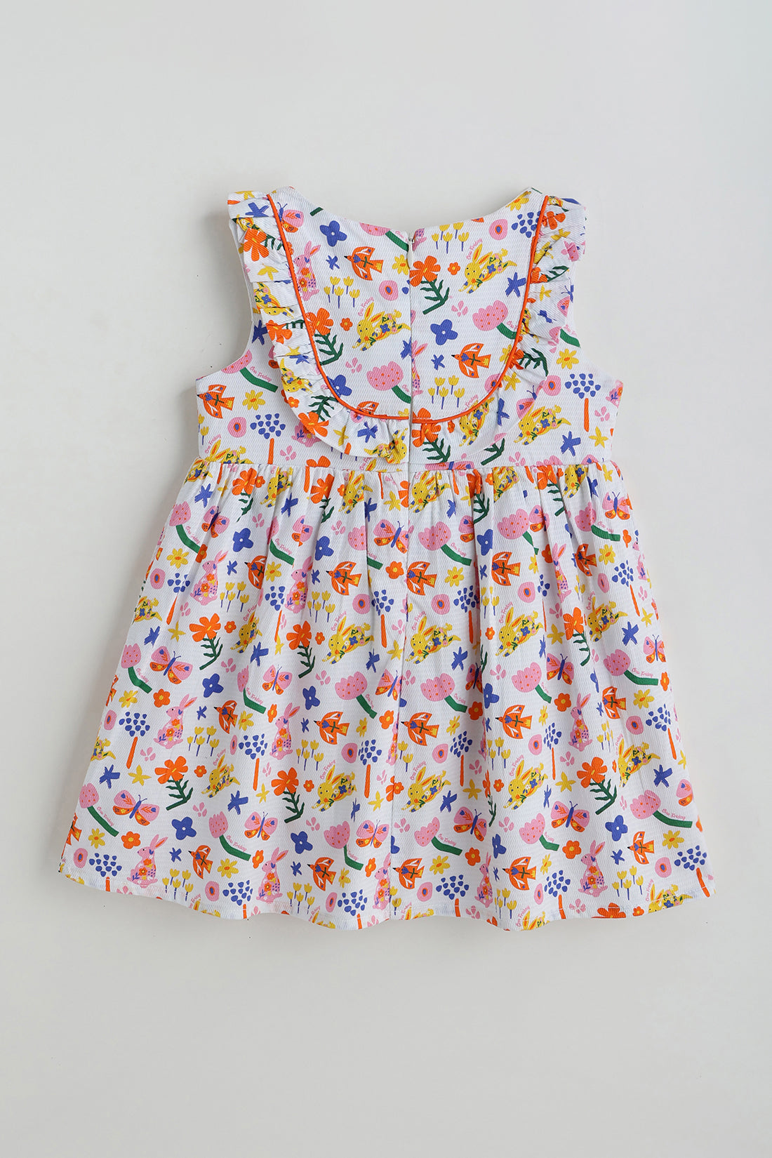 Kids Girls Floral Drop Waist Fit Sleeveless Printed Dress by One Friday