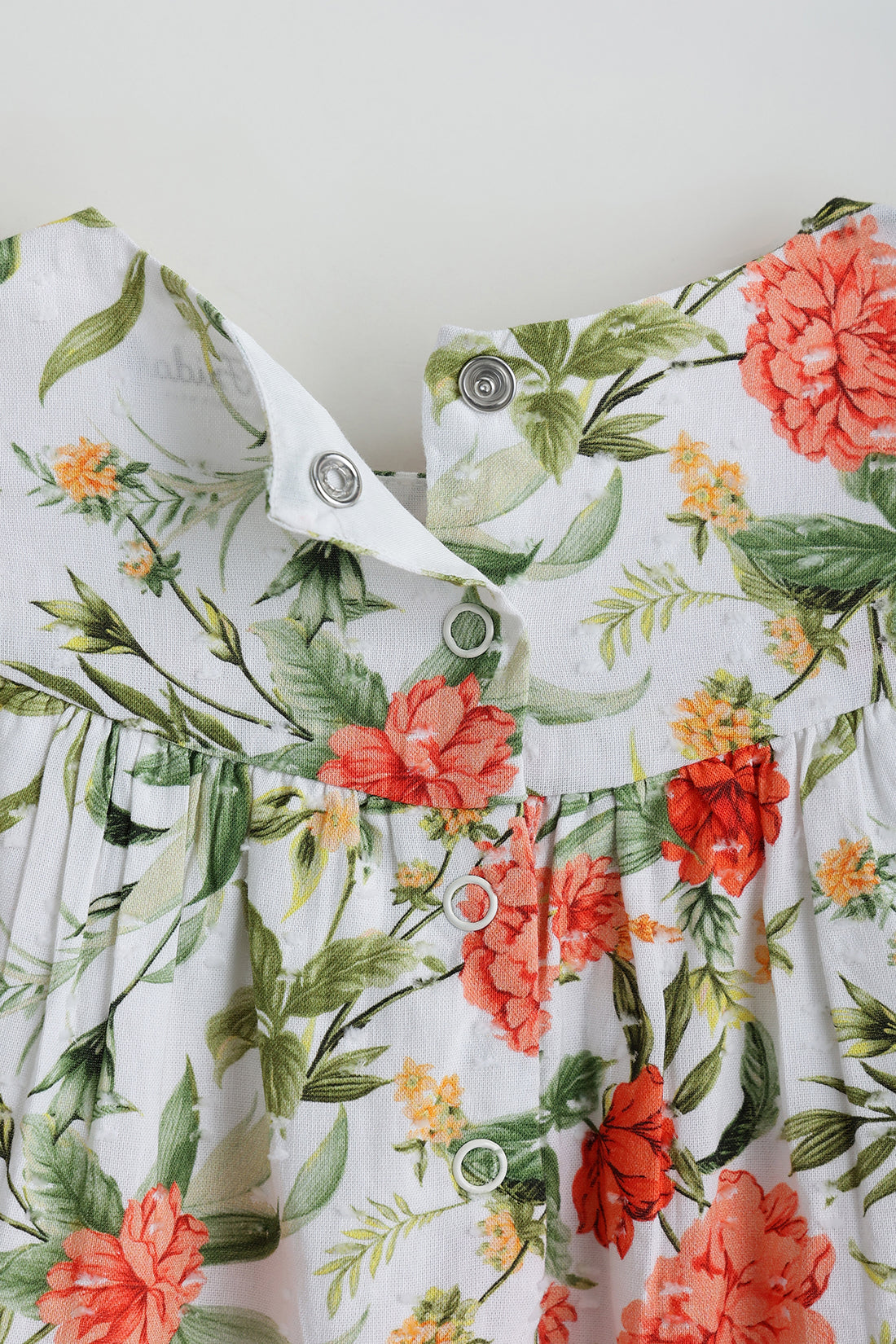 Kids Girls Floral A-Line Frill Sleeve Printed Dress by One Friday