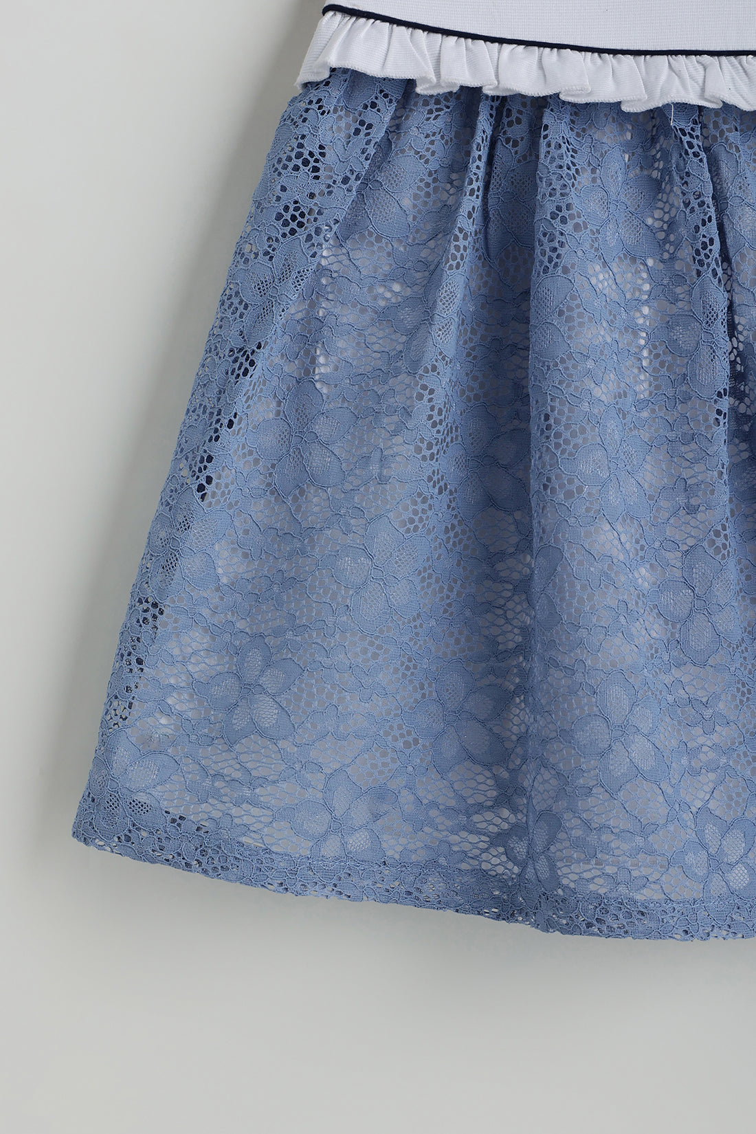 Kids Girls White Drop Waist Fit Cap Sleeve Solid Dress by One Friday