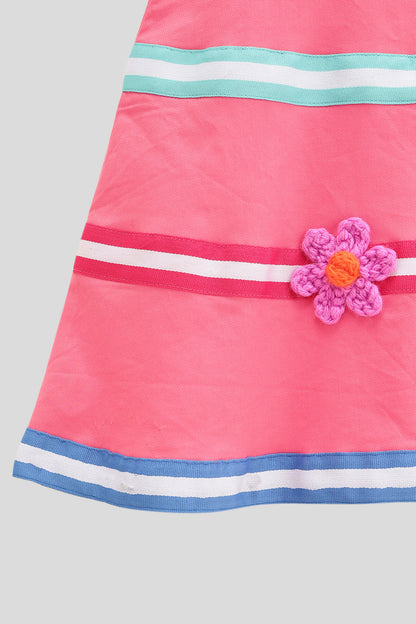 Baby Girls Pink Sleeveless Dress