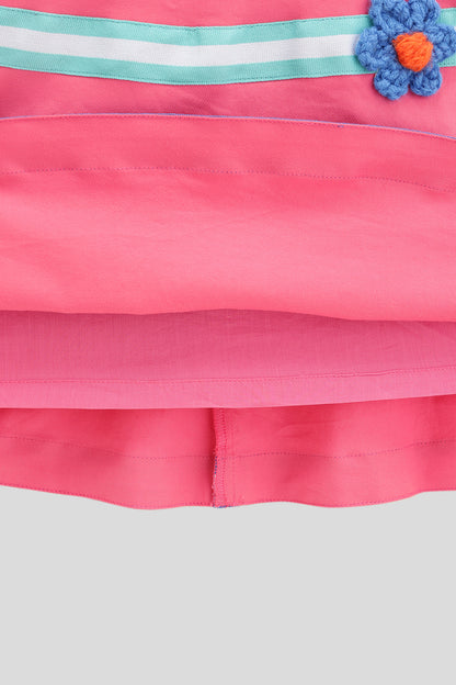 Baby Girls Pink Sleeveless Dress