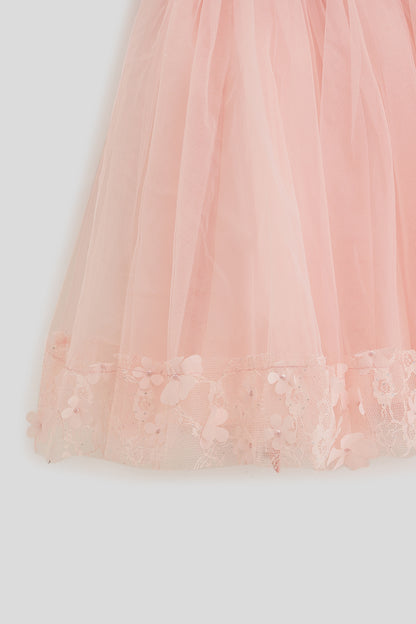 Girls Solid Zip Cap Sleeve Woven Dress | One Friday