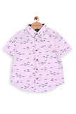 One Friday Kids Boys Pink Animal Printed Shirt - One Friday World