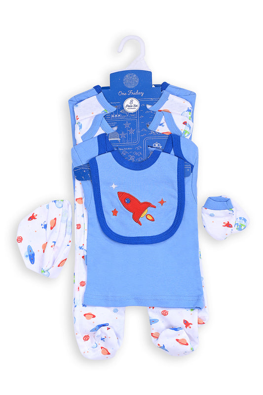 Baby Boys Blue With Multi Color Gift Sets