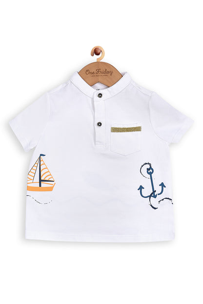 One Friday Off White Printed T-shirt