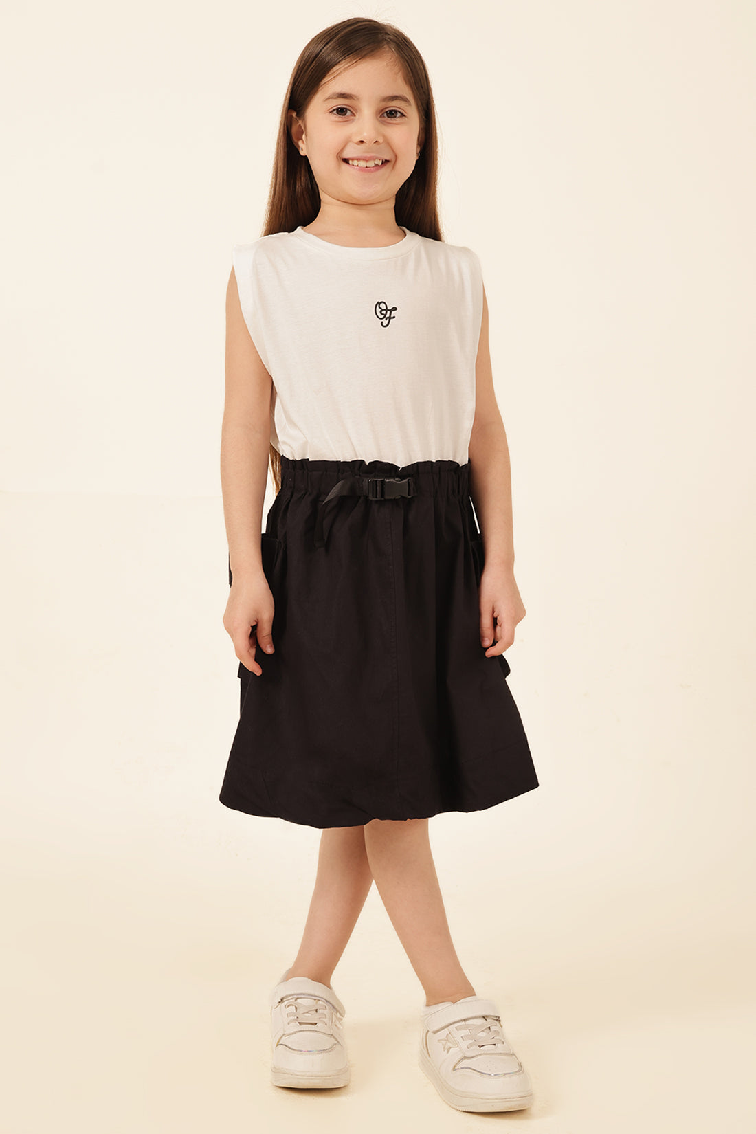 Girls Multi Printed Cotton Jersey Dress