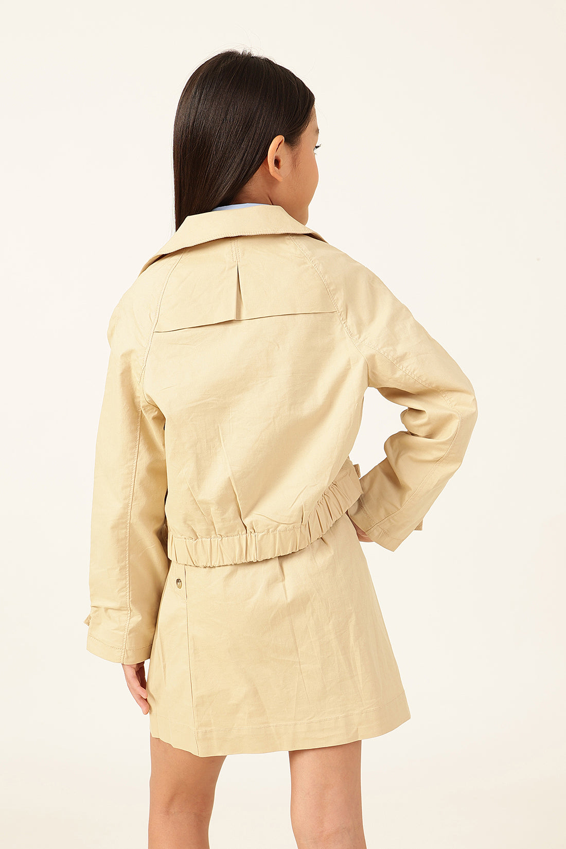 Girls’ Beige Trench Jacket One Friday