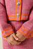 One Friday Girls’ Pink Bouclé Jacket