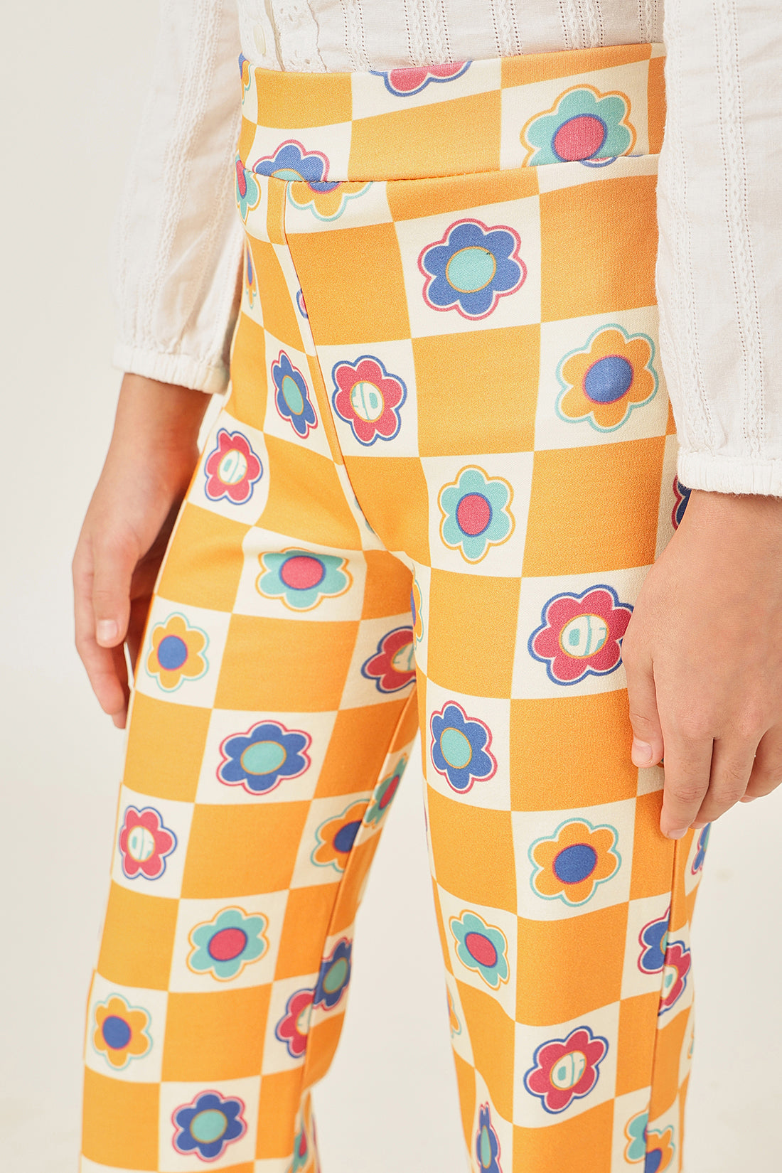 One Friday Girls Multi-Color Floral Print Jeggings