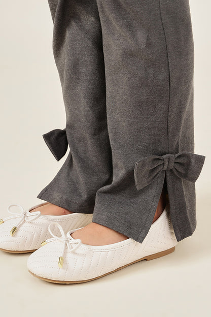 One Friday Girls Grey Bell-Shaped Fit Jeggings - Stretch & Stylish