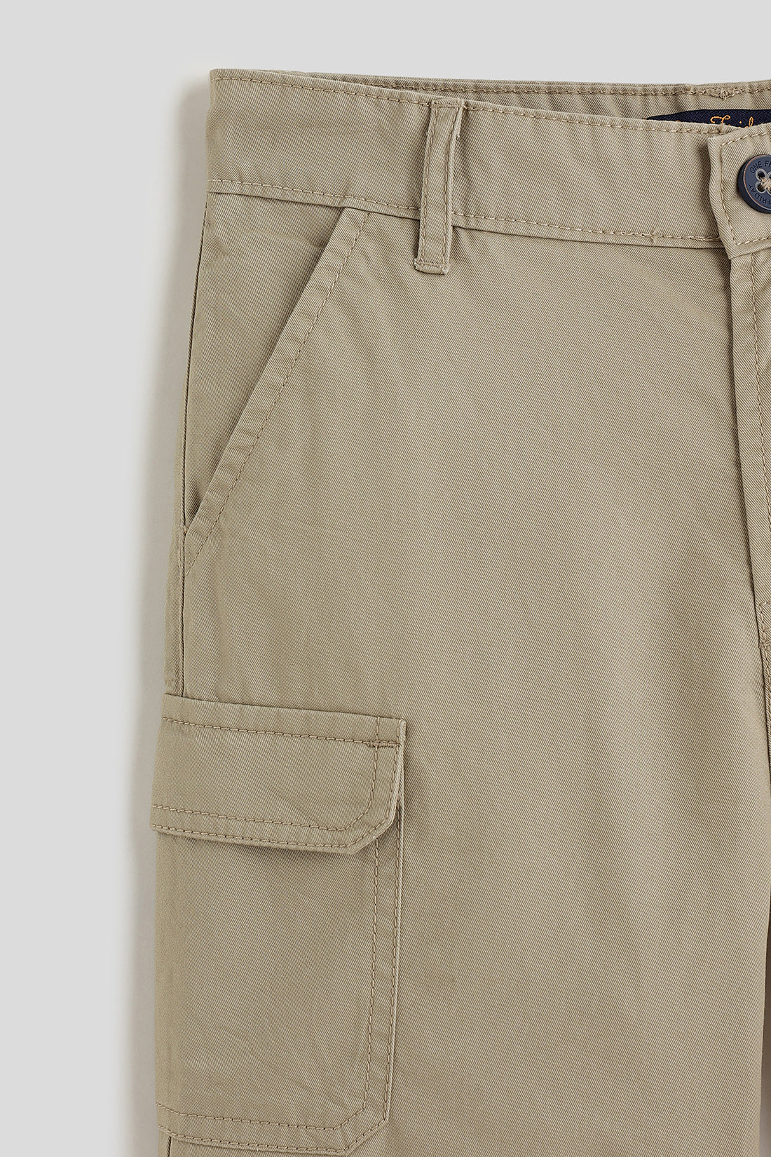 One Friday Boys Khaki Solid Short