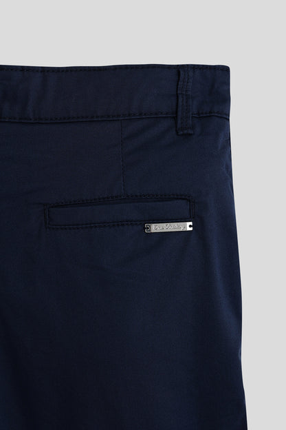 One Friday Boys Navy Blue Solid Short