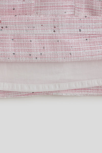 One Friday Girls Pink Boucle Dress