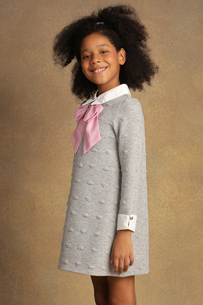 Kids Girls Grey T-Shirt Dress