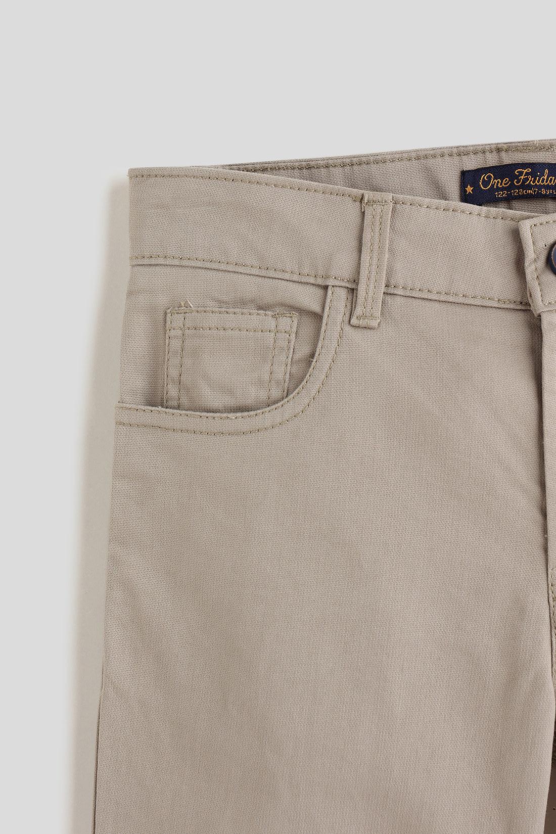 One Friday Boys Sand Solid Trouser