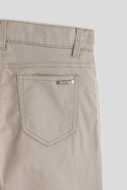 One Friday Boys Sand Solid Trouser