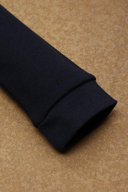 One Friday Baby Boys Navy Blue Round Neck Sweatshirt