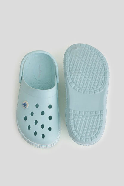 Unisex Aqua Blue Clogs with Strap – Lightweight Soft & Breathable