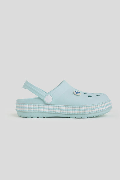 Unisex Aqua Blue Clogs with Strap – Lightweight Soft & Breathable