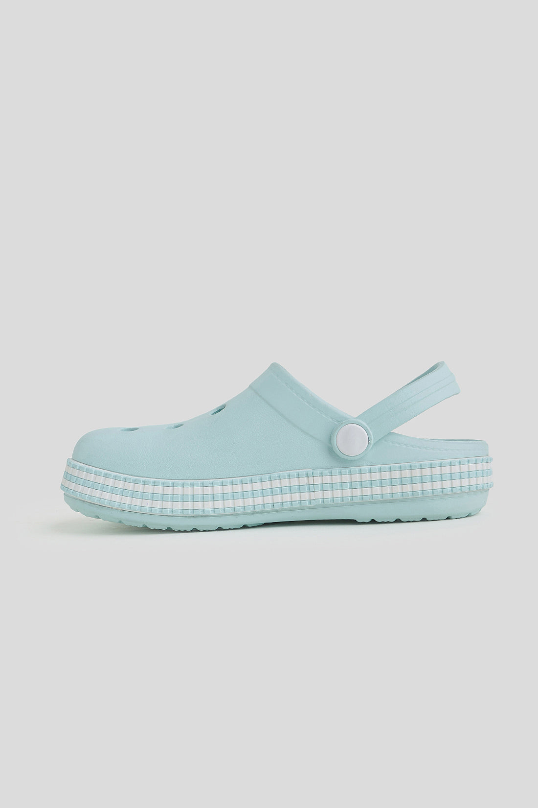 Unisex Aqua Blue Clogs with Strap – Lightweight Soft & Breathable