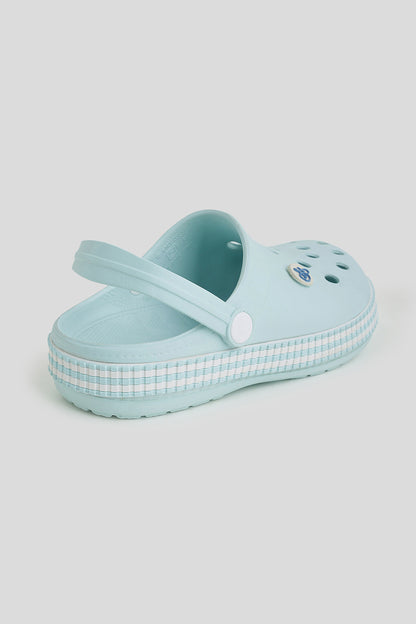 Unisex Aqua Blue Clogs with Strap – Lightweight Soft & Breathable