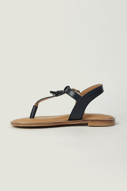 One Friday Girls Navy Blue Solid Sandal