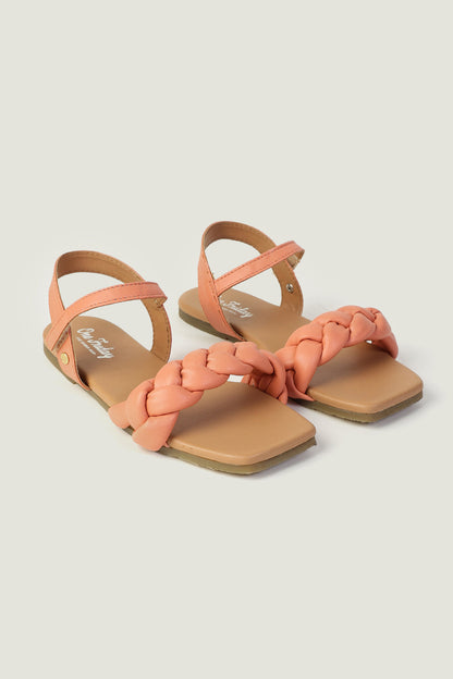 Orange Braided Sandals | Girls' Sandals – One Friday