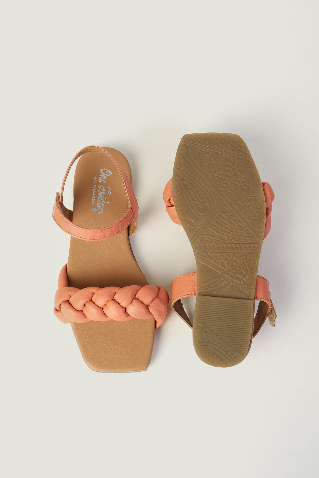 Orange Braided Sandals | Girls' Sandals – One Friday