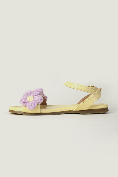 One Friday Girls Purple Solid Sandal