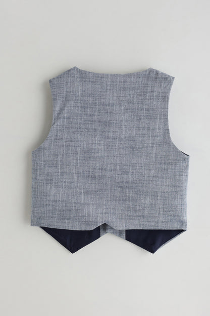 Kids Boys Blue Regular Long Sleeve Solid Three-Piece Set by One Friday