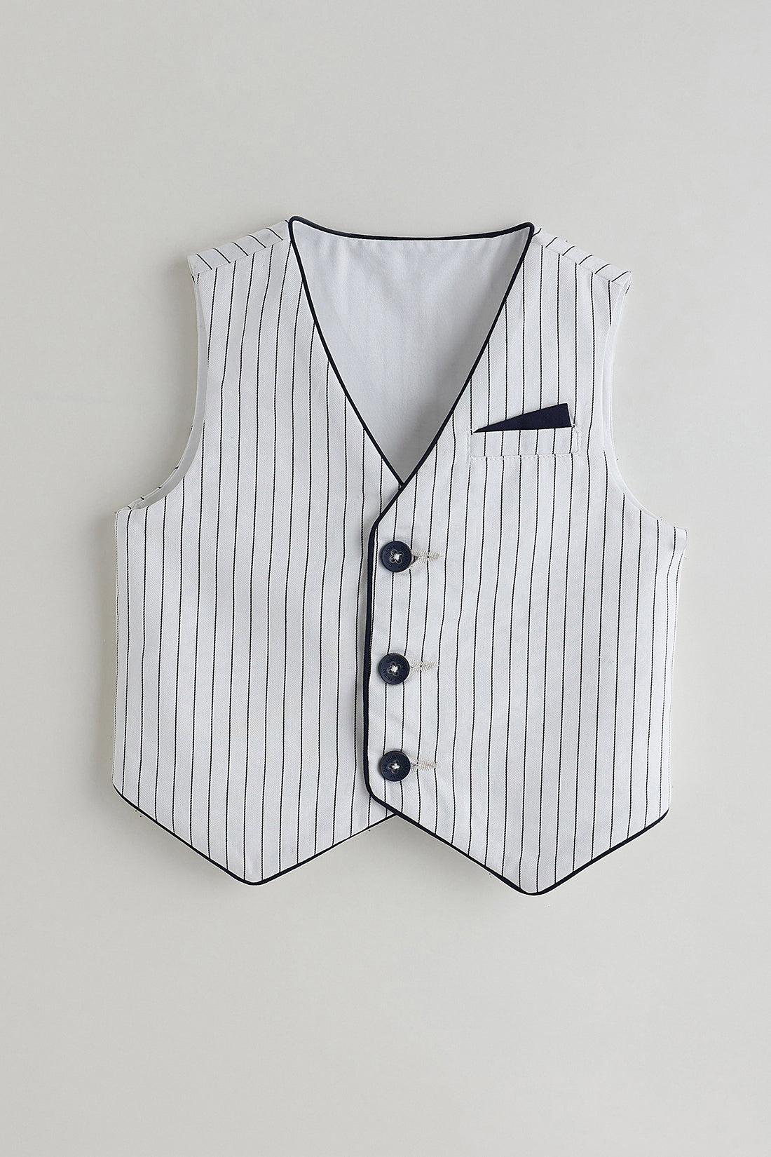 Kids Boys Blue Full Sleeve Printed Clothing Set By One Friday