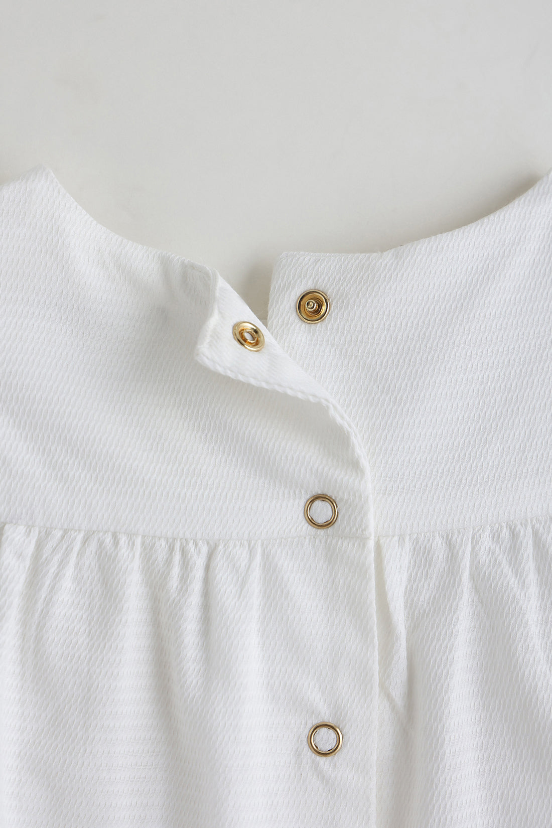 Kids Girls White Top with Printed Skirt