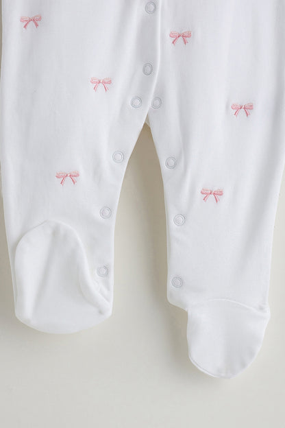 Kids Girls White Regular Fit Full Sleeve Solid Bodysuit by One Friday