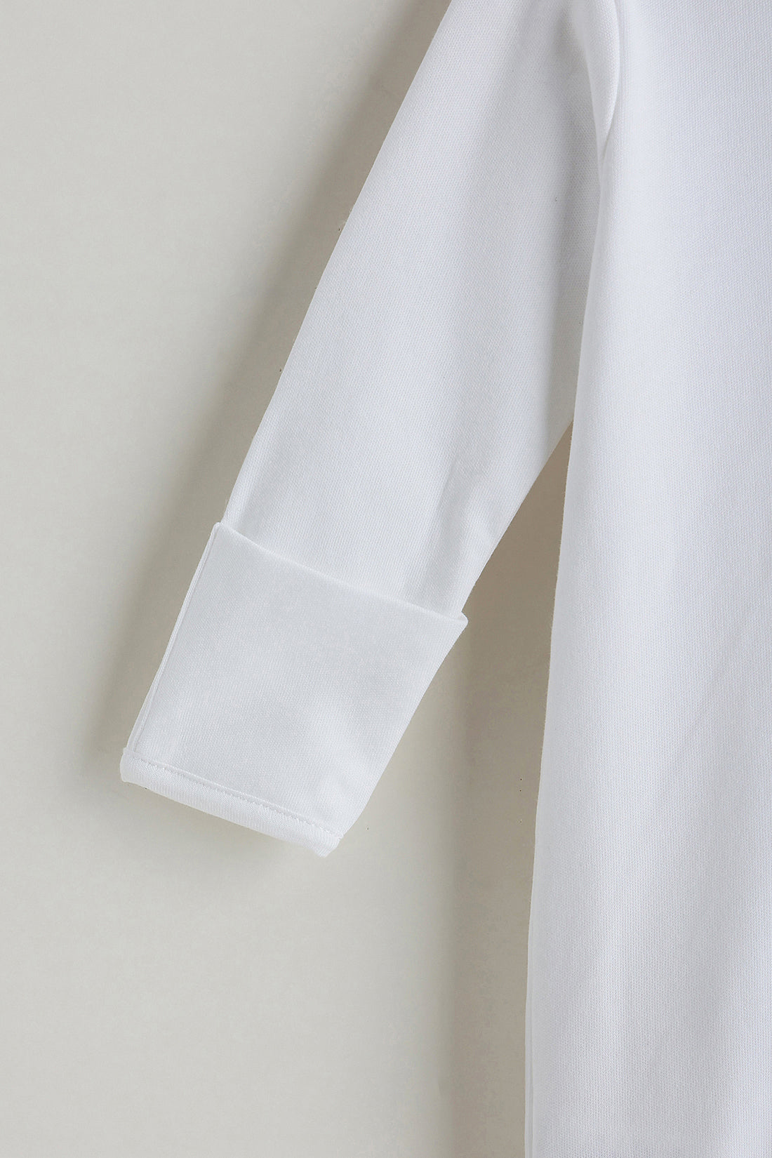 Kids Girls White Regular Fit Full Sleeve Solid Bodysuit by One Friday