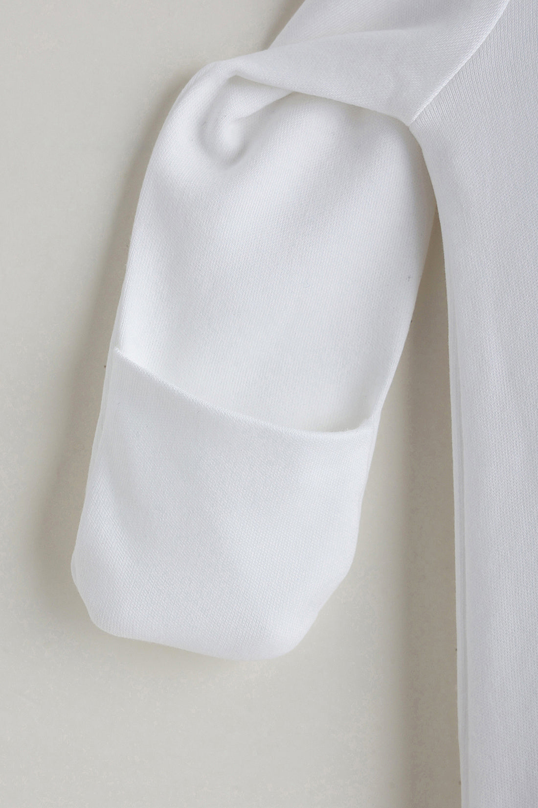 Kids Girls White Regular Fit Full Sleeve Solid Bodysuit by One Friday